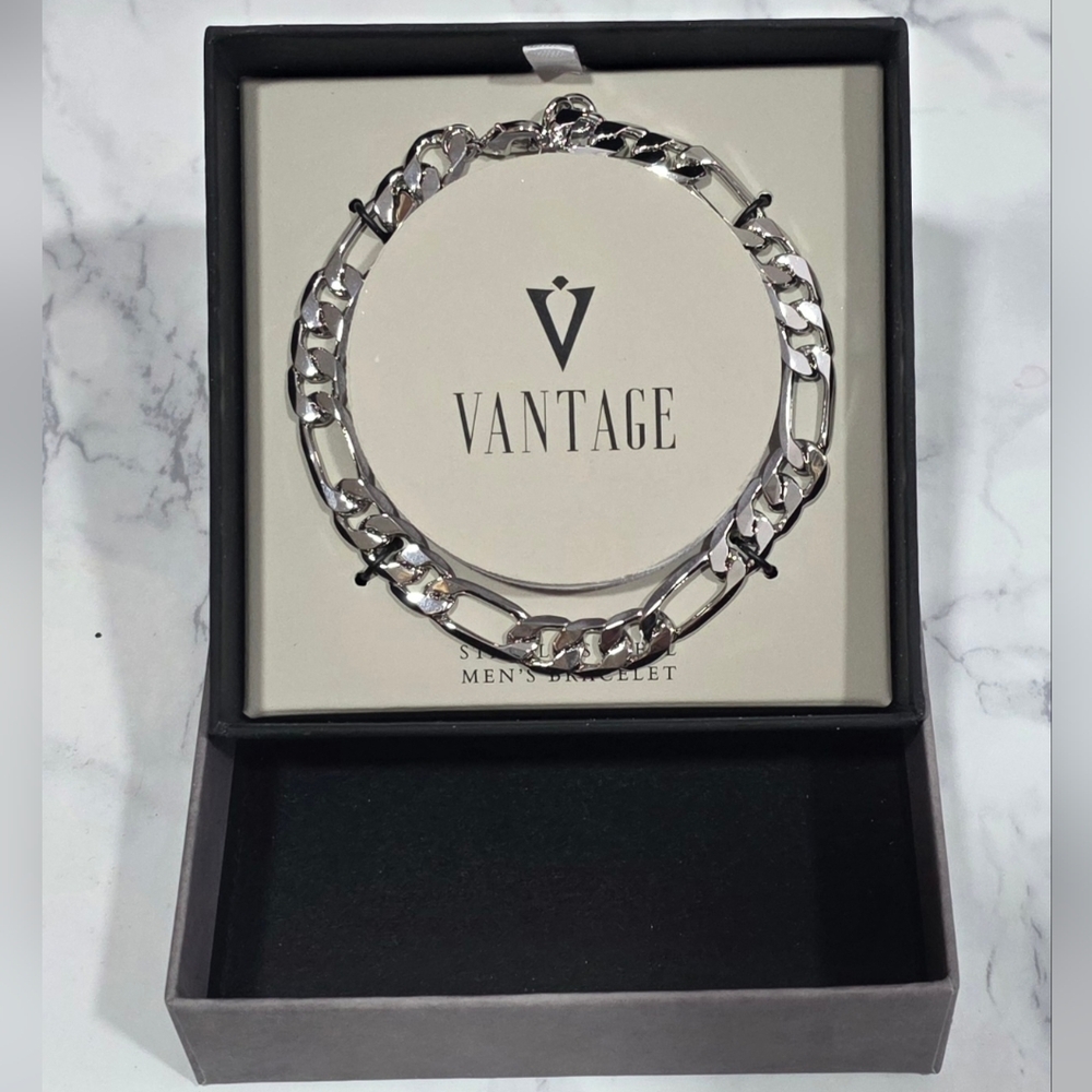 Vantage Silver Men's Bracelet